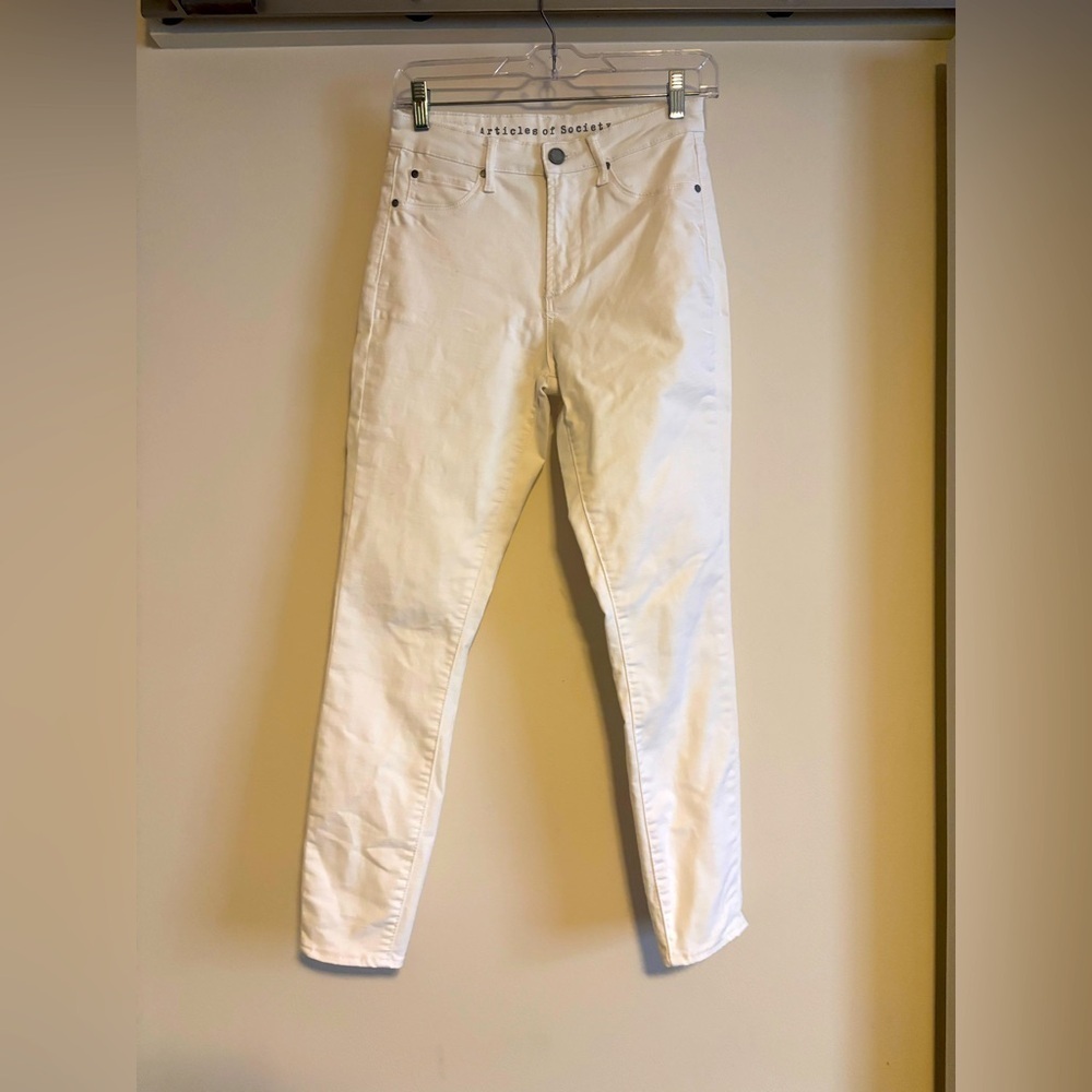Articles of Society High-Waisted Jeans White size 25